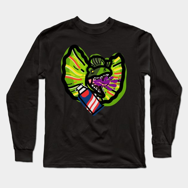 Dilophosaurus Long Sleeve T-Shirt by By-Berto